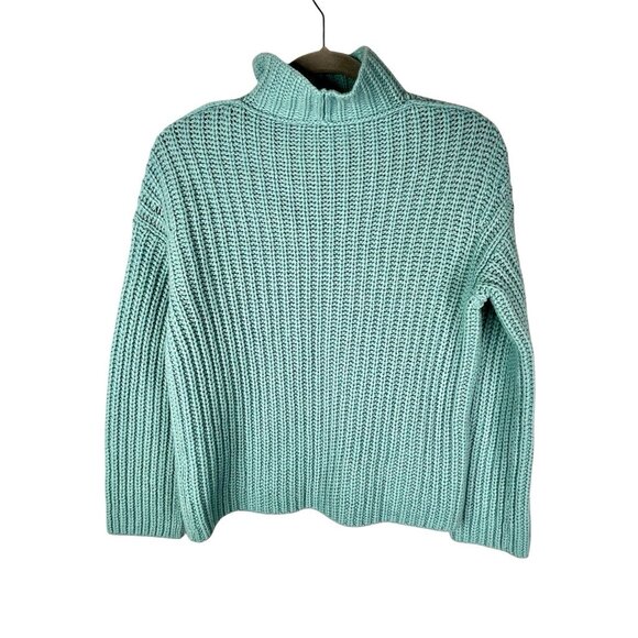 VINCE. Women's Light Blue High Neck Pullover Sweater XS - Picture 4 of 4